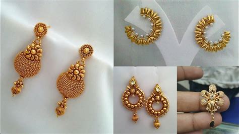 earning: 36+ New Gold Earrings Design Latest Background