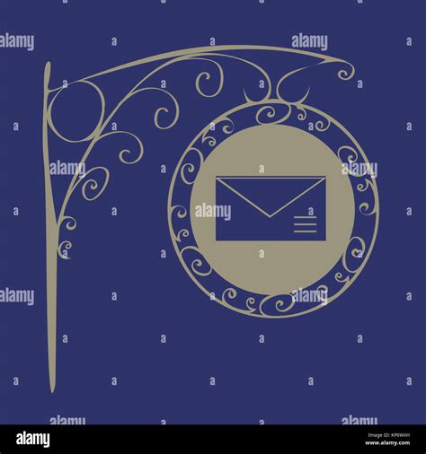 Vintage sign mail Stock Photo - Alamy