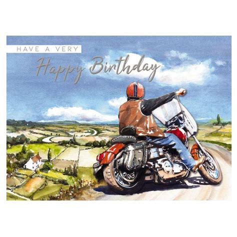 3D Harley Davidson Style Motorcycle Birthday Card | FREE UK DELIVERY ...