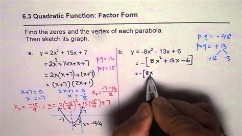 How To Convert A Quadratic Equation In Standard Form Vertex - Tessshebaylo