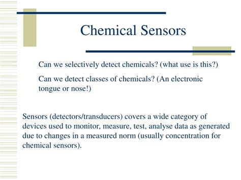 PPT - Chemical Sensors PowerPoint Presentation, free download - ID:227652