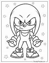 Knuckles Drawing Ugandan Pages Coloring Echidna Template Clipartmag  sketch template