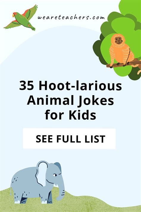 35 Hoot-larious Animal Jokes for Kids