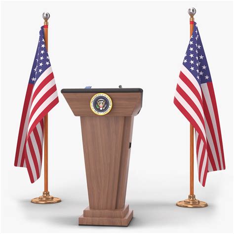 US Presidential Podium 3D model - TurboSquid 2060040