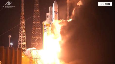 Europe's Ariane 5 rocket blasts off for 100th time