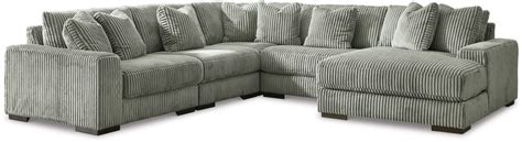 Signature Design by Ashley® Lindyn 5-Piece Fog Sectional with Chaise ...