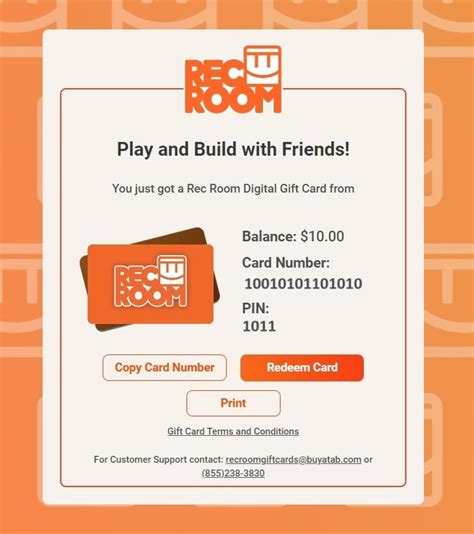 Redeeming a Gift Card – Rec Room Help Center