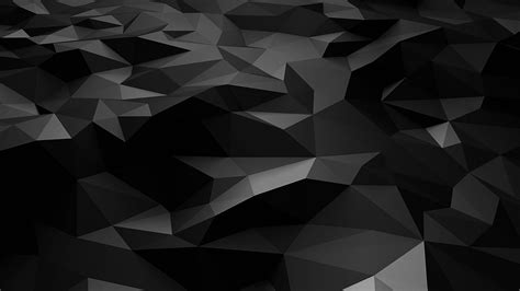 wallpaper for desktop, laptop | vj29-low-poly-art-dark-bw-pattern