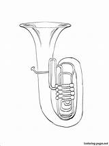 Tuba Drawing At GetDrawings  Free Download sketch template