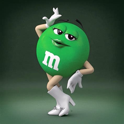 Ms Green | Green characters, M&m characters, Cartoon wallpaper