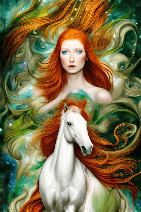 Macha Goddess of the Horses Macha Rides · Creative Fabrica