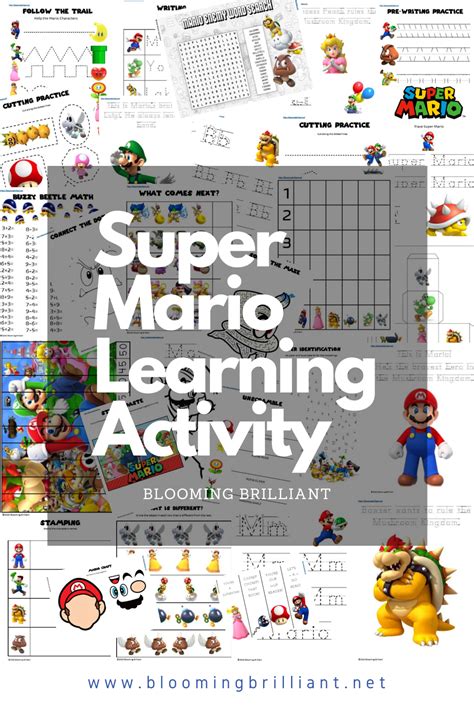 Super Mario Learning Activity Pack - Blooming Brilliant