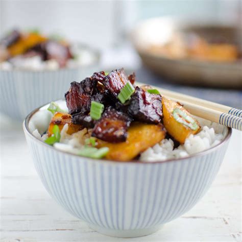 Barbecue Pork and Pineapple Stir-Fry Recipe by Kristen Stevens