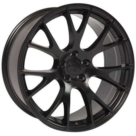 DG15 22-inch Satin Black Rims fit Dodge Charger-Challenger (Hellcat style)