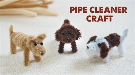 3 Amazing Ideas with PIPE CLEANER | How to make simple Dogs from Pipe ...