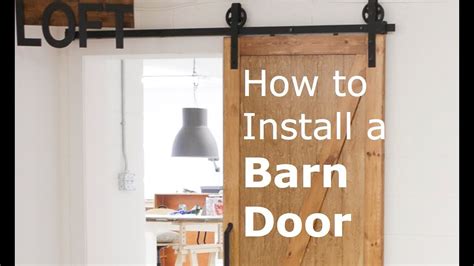 Tutorial: How to Install a Barn Door - YouTube