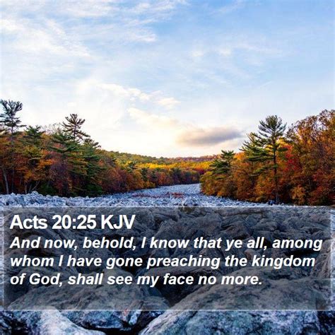 Acts 20:25 KJV Bible Verse Images