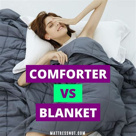 Comforter vs blanket, difference between the 2