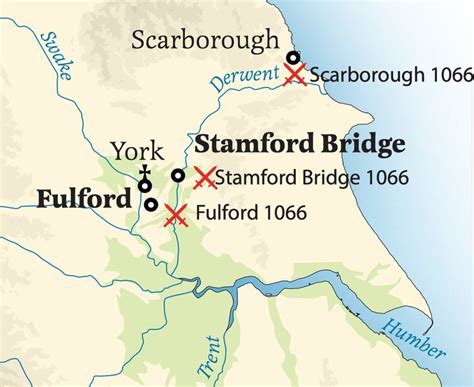 map fulford stamford battles - Medievalists.net