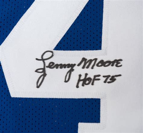 Lot Detail - Lenny Moore Signed Baltimore Colts Jersey - JSA