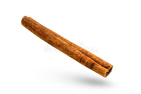 Single Cinnamon Sticks Isolated on White Background Stock Photo - Image of healthy, cooking ...