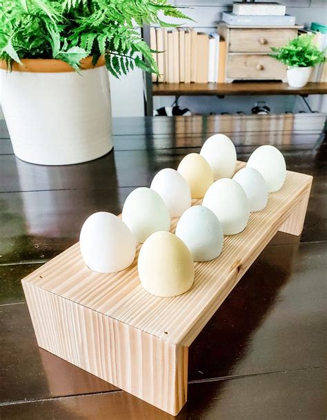 Charming DIY farmhouse egg stand - 804 Sycamore | Farmhouse diy, Rustic farmhouse interior ...