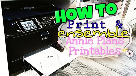 How to Print and assemble Annie Plans Printables - YouTube