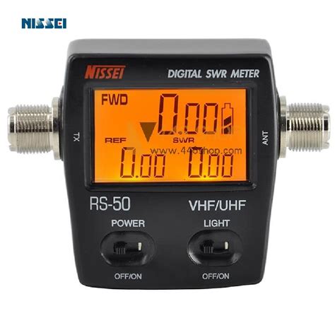 NISSEI RS-50 Compact Digital SWR Watt Meter 125-525 MHz for Two Way ...