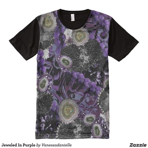 Jeweled In Purple All-Over Print Shirt | Purple t shirts, Printed shirts, Shirt designs