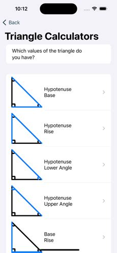 Right Triangle Calculators - Chippy Tools