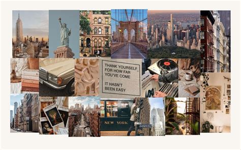 New York aesthetic collage wallpaper | Fondo de pantalla macbook ...