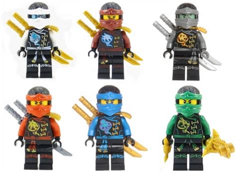 LEGO Ninjago: Ninja's Set of 6 - Lloyd, NYA, Zane, Cole, Jay, Kai ...