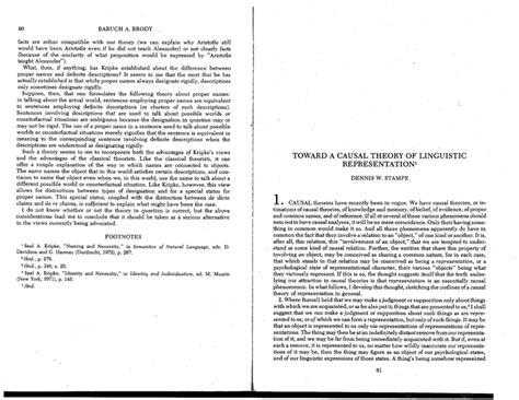 (PDF) Towards A Causal Theory of Linguistic Representation