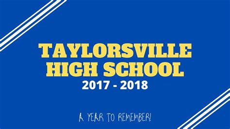 Taylorsville High School 2017-2018 - YouTube