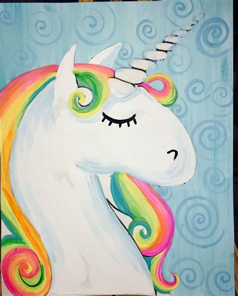 How To Paint A Rainbow Unicorn | Unicorn painting, Step by step painting, Rainbow painting