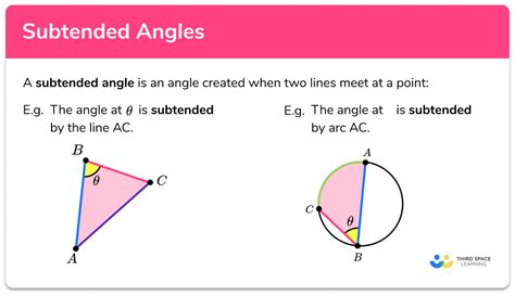 Subtended Angles - GCSE Maths - Steps, Examples & Worksheet