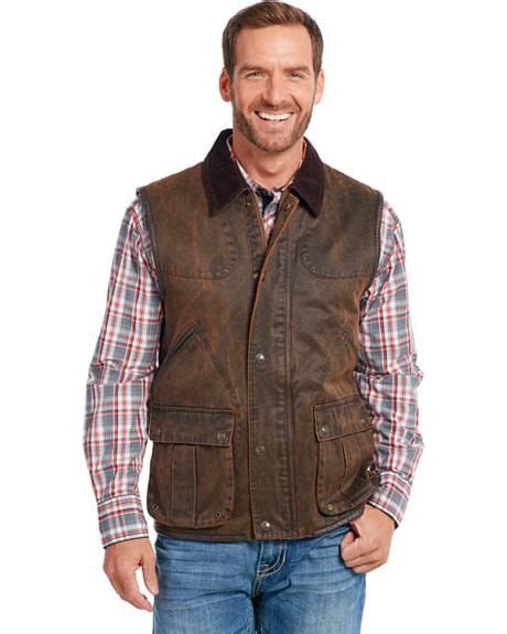 Cripple Creek Men's Brown Leather Concealed CArry Vest | Leather jacket ...