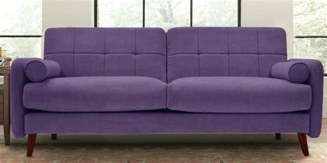 Grenola Two Seater Sofa In Purple Colour | Dreamzz Furniture | Online Furniture Shop