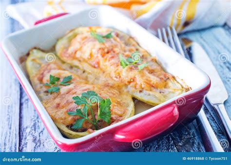 Stuffed marrow stock photo. Image of lunch, herb, force - 46918868