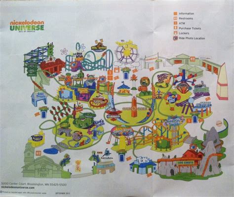 Nickelodeon Universe Mall Of America Map Guide | My XXX Hot Girl