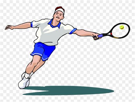 Find More Tennis Clip Art - Tennis Player Male Clip Art - Free ...