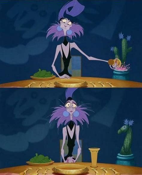 In The Emperors New Groove (2000) when Yzma pours the poison intended for Kuzco into a cactus t ...