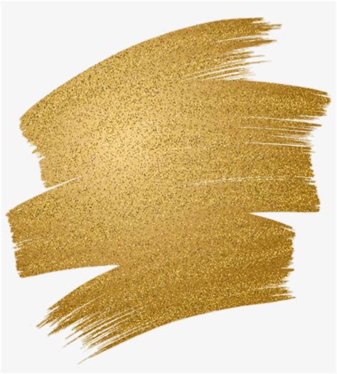 Gold Ink Brush Stroke - 1024x1024 PNG Download - PNGkit