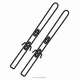 Skis Coloring Page  Free skis For Kids Ultra sketch template