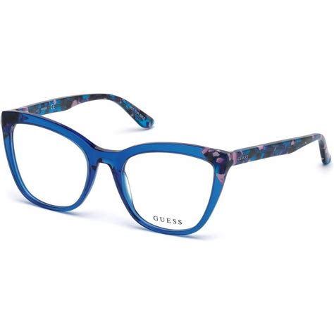 Guess GU 2674 Eyeglasses 090 Shiny Blue - Walmart.com - Walmart.com