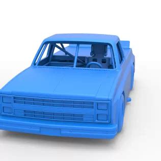 Diecast vintage NASCAR race truck Scale 1:25 3D Printing Model - Threeding