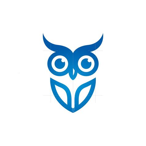 Blue Owl Logo in 2021 | Owl logo, Owl, Logo design