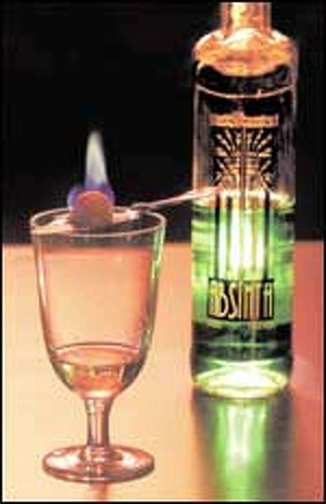 Absinthe: This highly intoxicating liquor comes with a bad-boy image