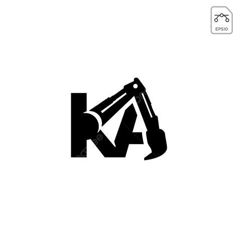 Initials Clipart Transparent PNG Hd, Construction Ka Initial Logo Design Vector Icon Isolated ...