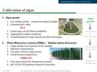 New trends in fermentation technology - Using Algae as biomass | PPT